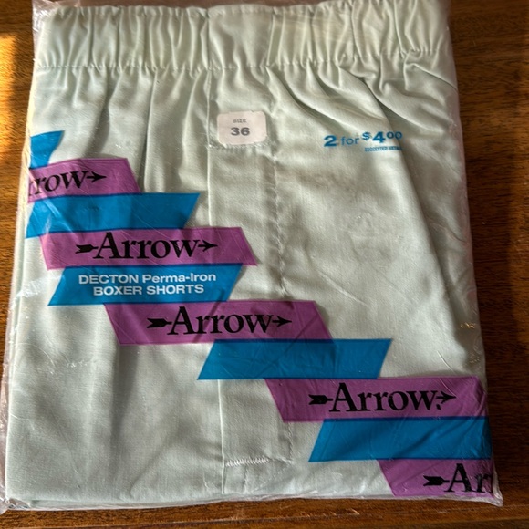 NOS Arrow Decton Perma Iron Boxer Shorts sz 36 NIP Sanforized - Picture 1 of 7